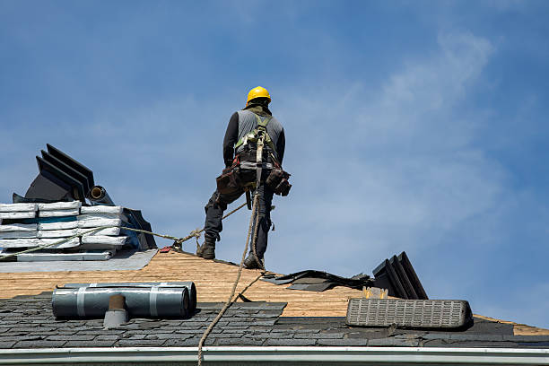 Professional Roof Replacement technician working in Weed, CA